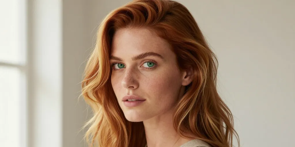 Couleur de cheveux pour yeux vert et peau claire, quelle nuance privilégier?