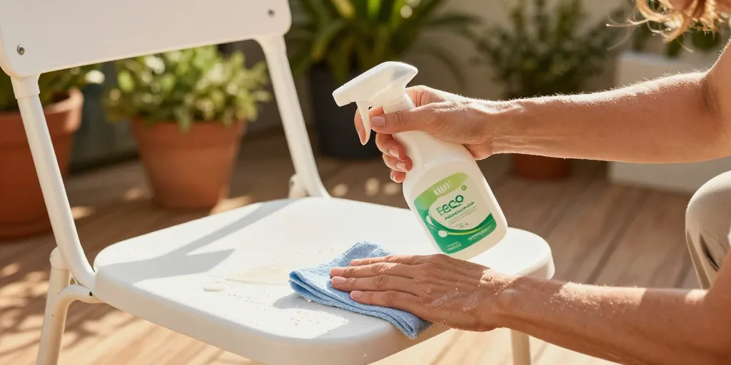 nettoyant chaise de jardin