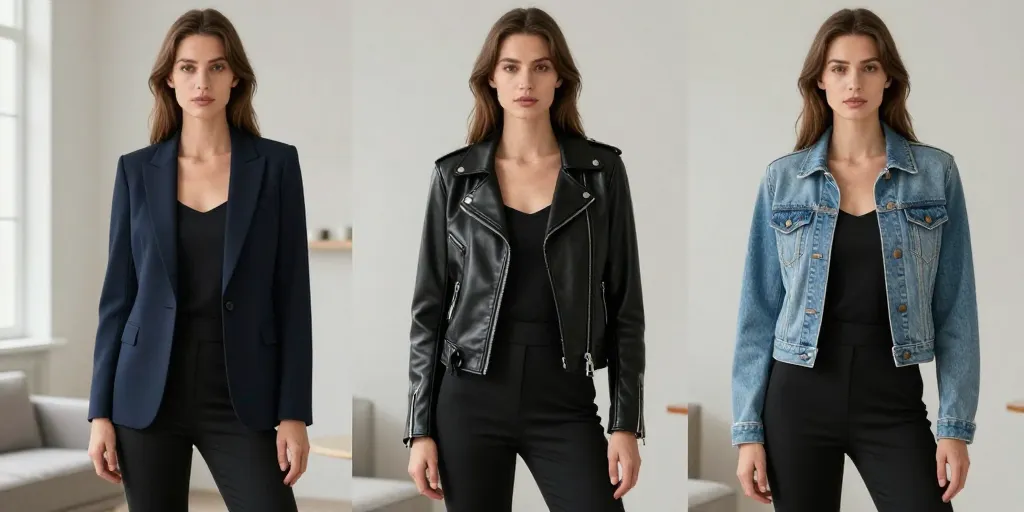 quelle veste porter avec une combinaison noire