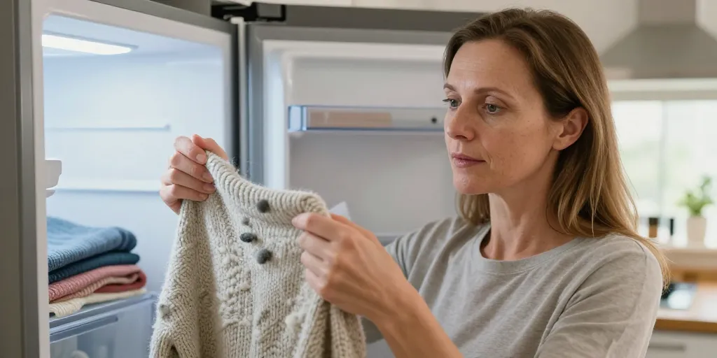 vêtement qui peluche congélateur