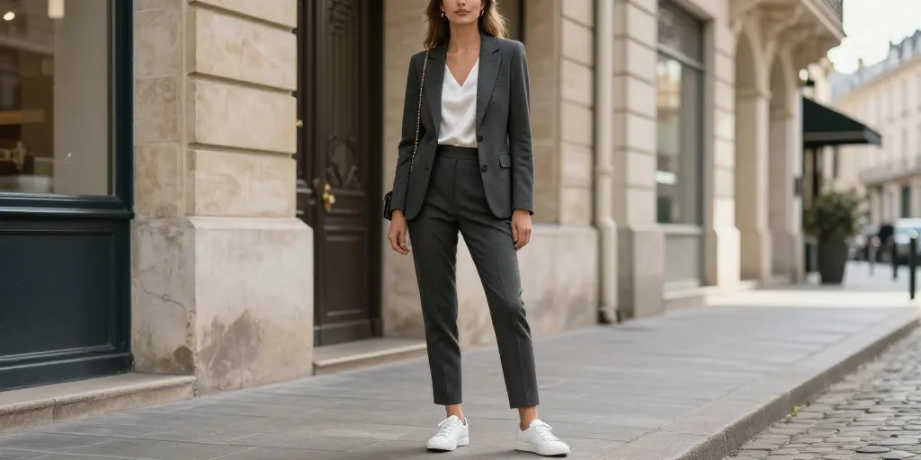Tenue classe avec basket femme : les astuces pour un look élégant